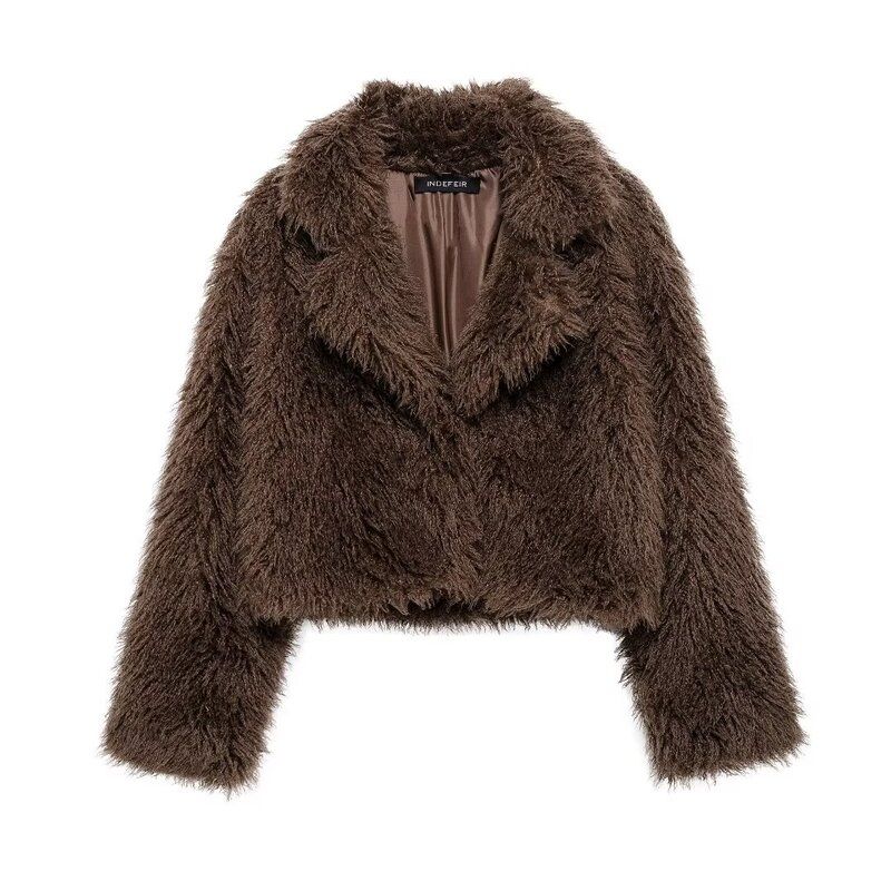 Fashion Wind 2023 Winter New Women's Clothing Stylish Easiest for Match Environmental-Friendly Fur Short Outwear 57047748