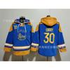2026 Rugby Fleece Hoodie Warriors 30 Embroidered Jersey Winter Warm Team Sportswear