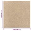 VidaXL ZIZUR Rug 120x120 Cm Jute Look Indoor and Outdoor, Outdoor Rug, Floor Mat, Indoor Rug, 4006162