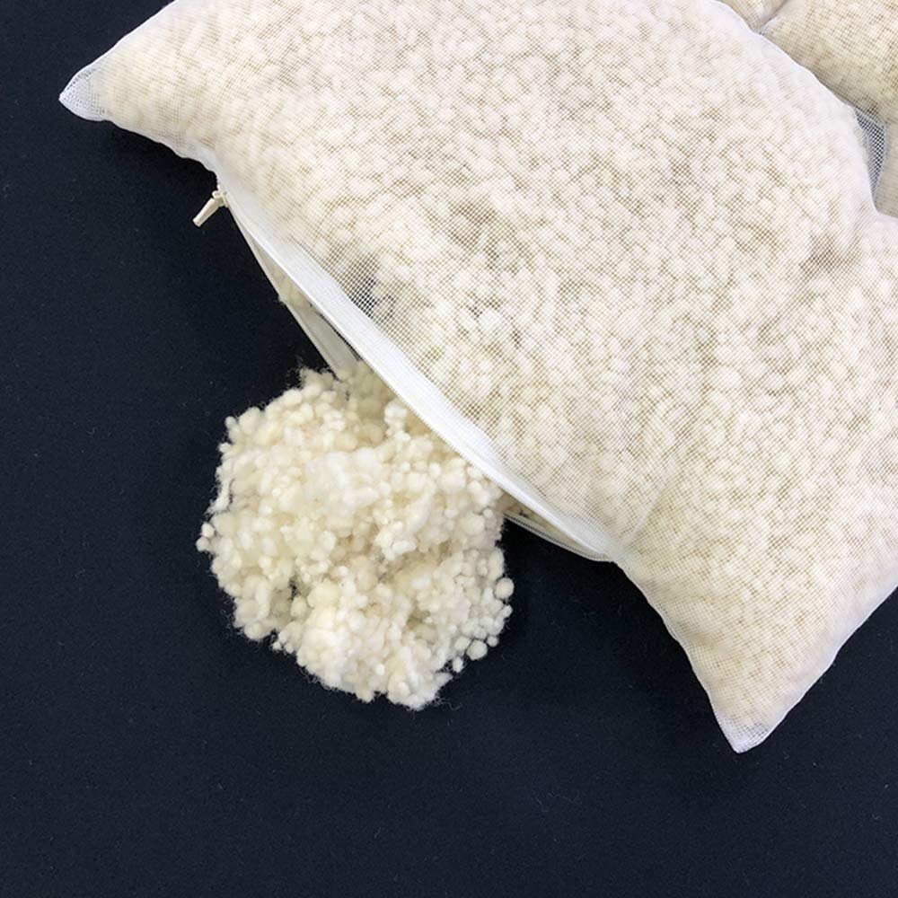 BRITISH WOOL PILLOW DELUXE Washable Wool Pillow Deluxe K074 43×63cm