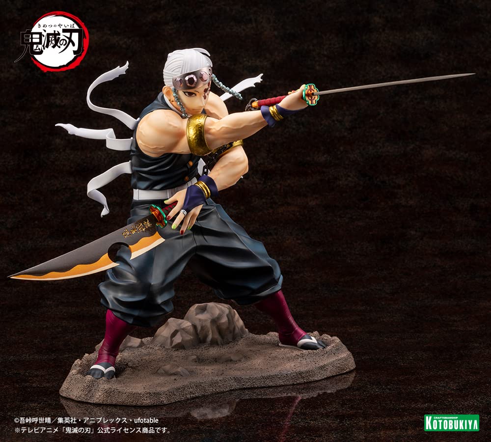 ARTFX J Demon Kimetsu No Yaiba Usu Tengen Scale PVC Painted Finished Figure PV041 Slayer 1/8