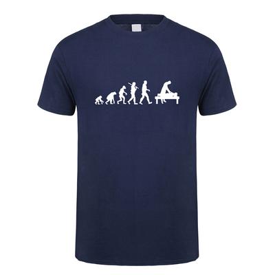 Neue Chiropraktiker Evolution T-Shirts Herren Sommer Baumwolle Kurzarm O-Ausschnitt Chiropraktiker T-Shirt Massage Mann T-Shirt Tops TM-035