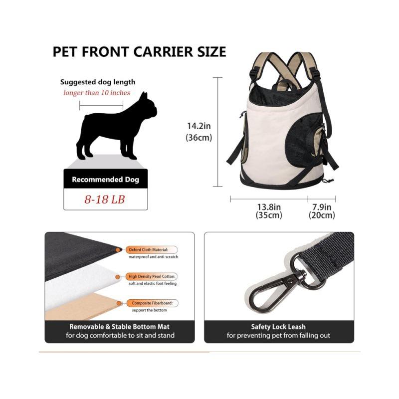 Zaino Gatto a Doppia Spalla Disponibile: Trasportino Traspirante, Leggero e Portatile per Gatti e Cani