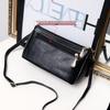 Mom Fashion Solid Color PU Leather Crossbody Shoulder Bag with Bow for Women - Small & Soft