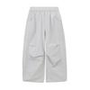Girls' Sporty Loose Pleated Parachute Pants
