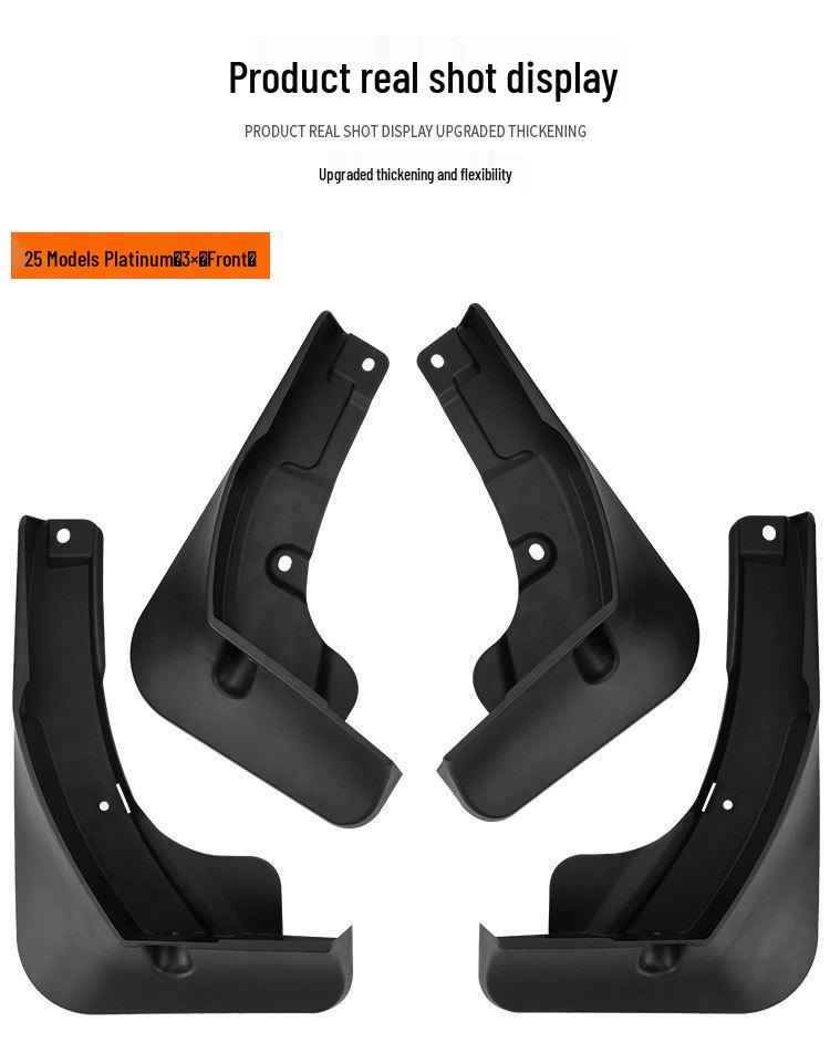 Toyota BZ3X Mud Flaps Leather Exterior Trim Accessory