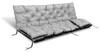 Garden Cushion 180x60x50 Cm + 2 Cushions for a Swing Bench, Waterproof, Light Gray