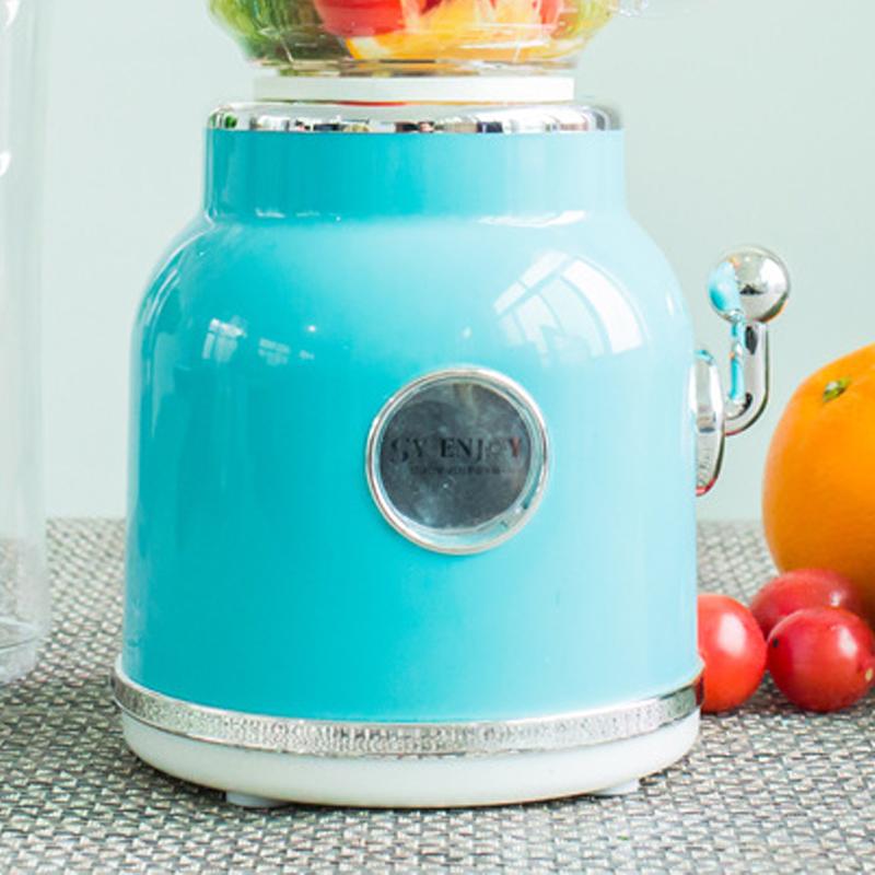 Mini Blender with Double Cup Retro Shake and Ice Crush Maker Countertop Juice Blender with