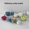 M-Modern-3PCS Flower Aromatherapy Candle Silicone Mold Rose Handmade Aromatherapy Soap Expansion Stone Gypsum Mold Making Tools