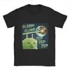 Men's Glorp Funny Alien Cat Brainrot Meme T Shirts Pure Cotton Clothes Crazy Short Sleeve O-Neck T Shirt Printed T-Shirt