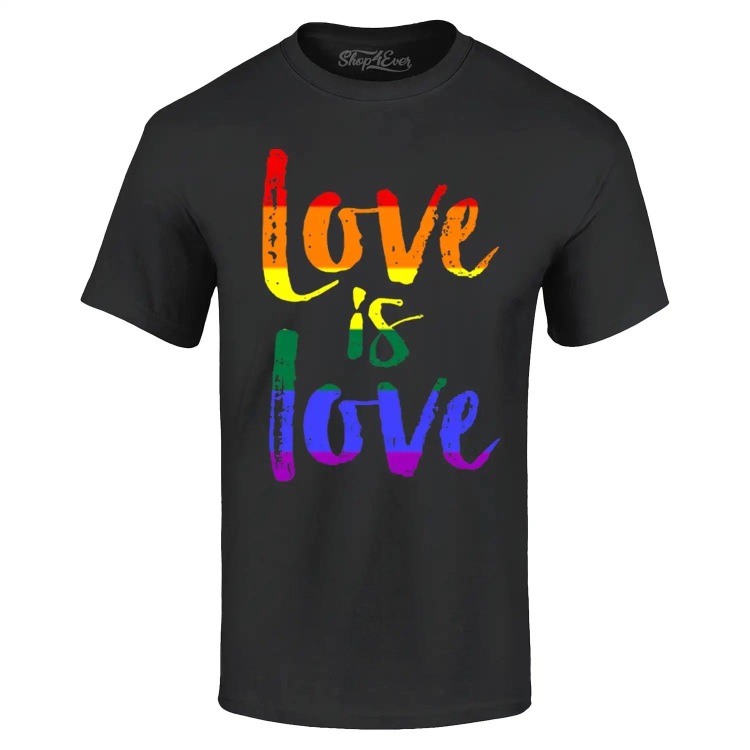 

Love is Love T-shirt Gay Pride LGBTQ+ Rainbow Shirt 2XL