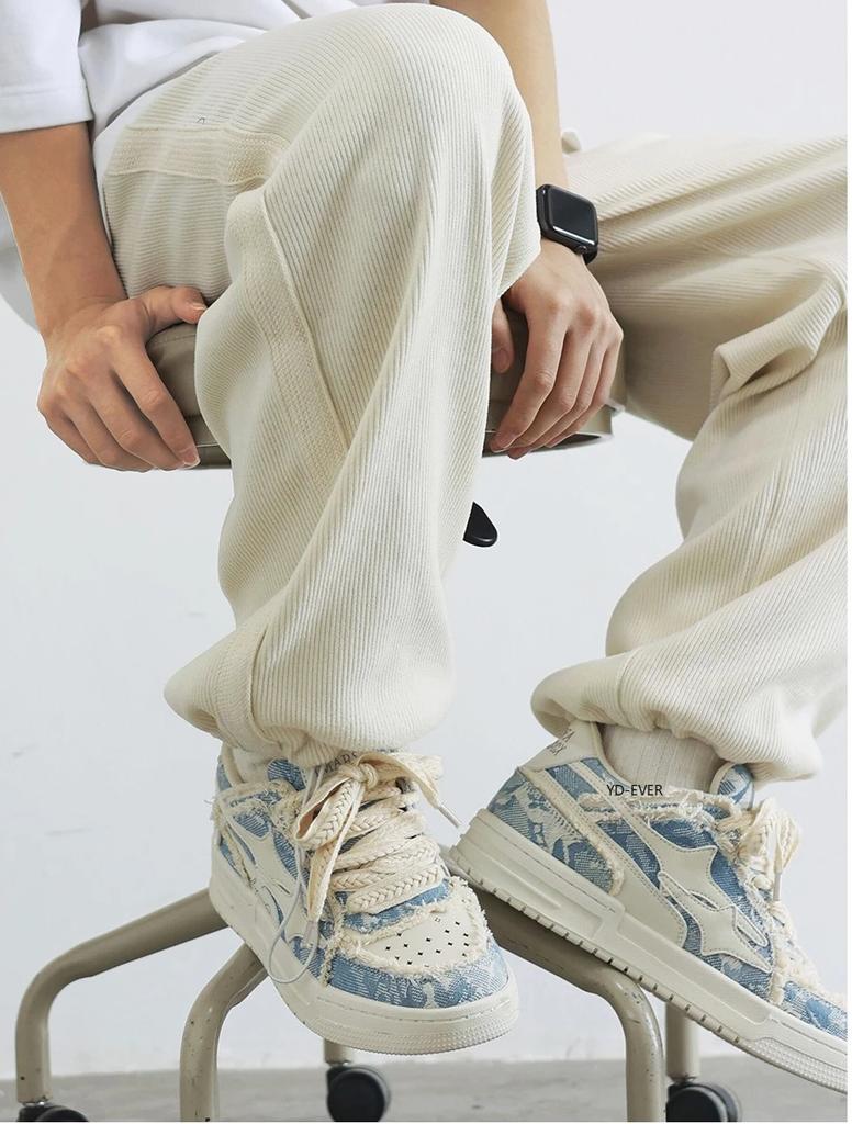 Women Shoes Men Retro Punk Y2K Star Skateboard Shoes Street Denim Purple Fashion Sneakers Couple Outdoor Gym Sports Casual Shoes