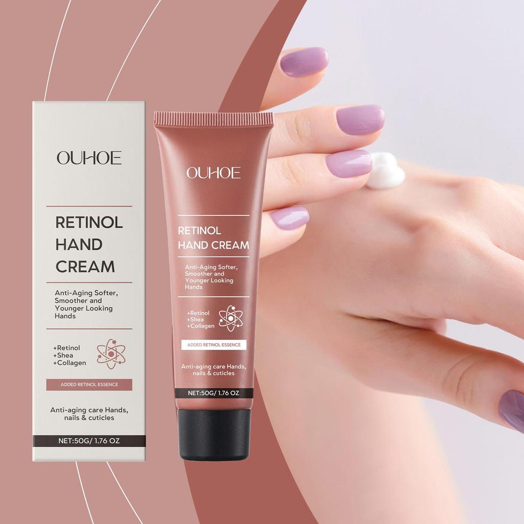 OUHOE Retinol Hand Cream with Shea Butter for Hydration