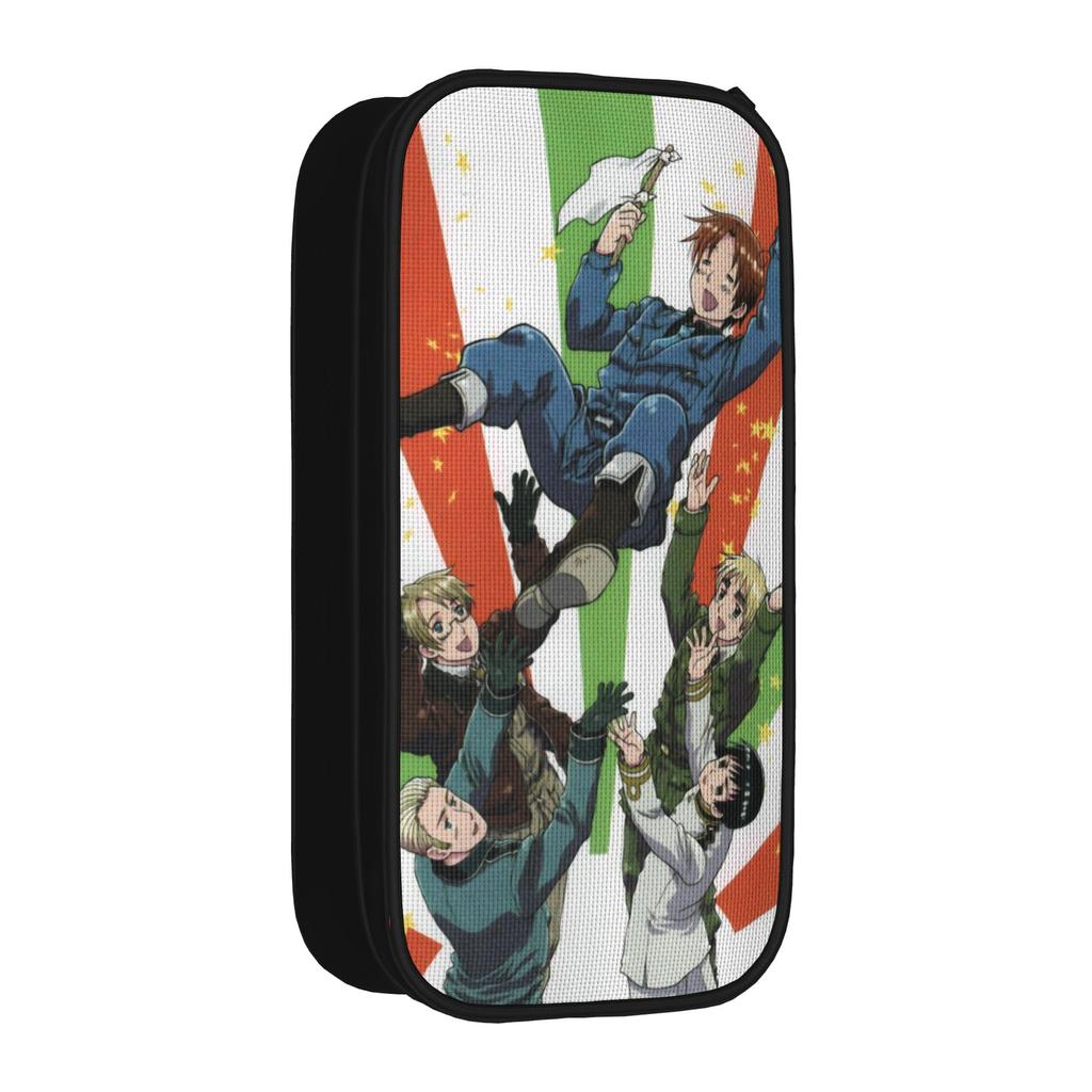 Hetalias Axis Powers Accessories Pen Box Large-capacity Kids Pencil Bag Birthday Gift