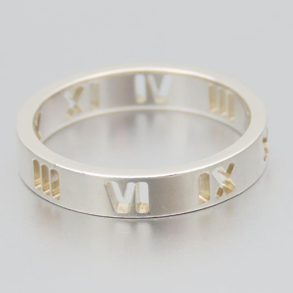 Used TIFFANY&Co. Ring Atlas EU#51 Silver925 2.1g Silver Open