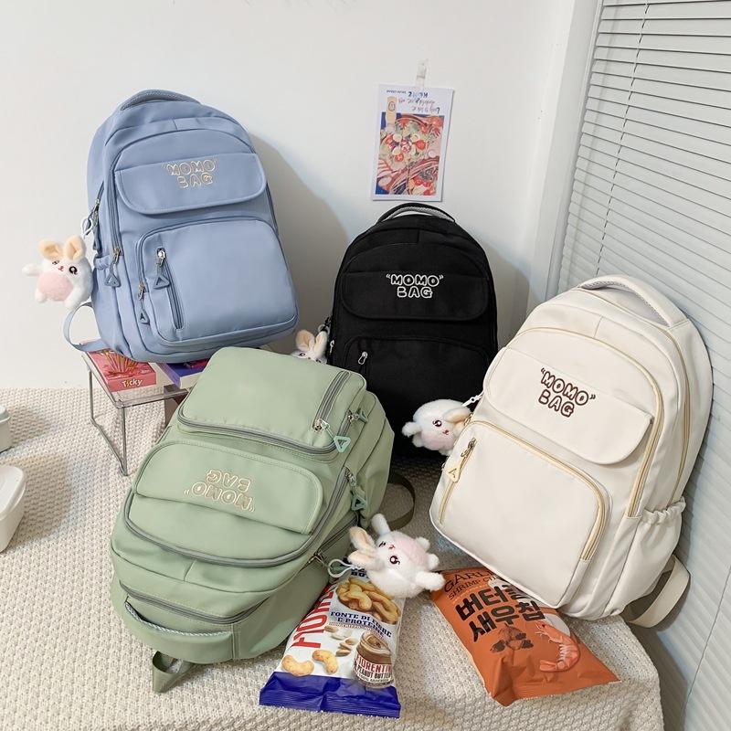 New ins College Wind Large Capacity Women's School Bag Women's Factory College Student Backpack Junior High School Student Computer