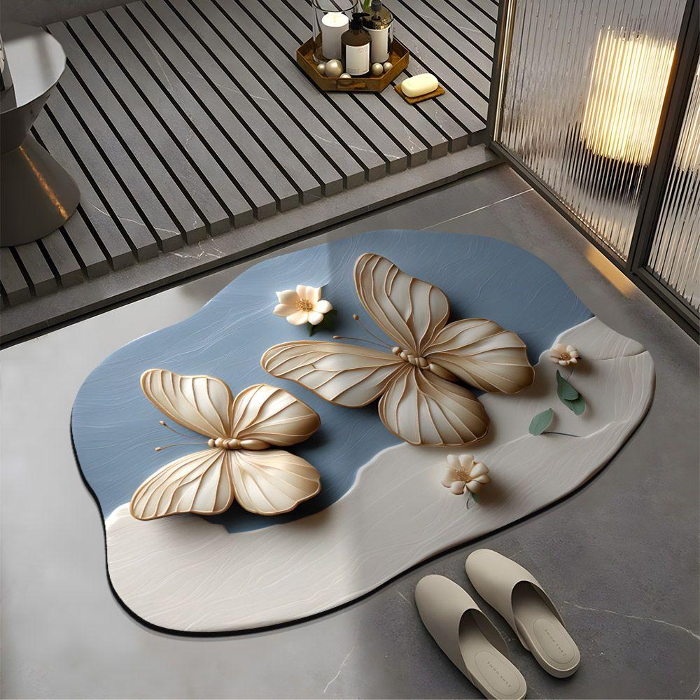 Anti Slip Floor Mat Bathroom Toilet Door Dirt Resistant Household Maintenance Bathroom Floor Mat Water Absorbing