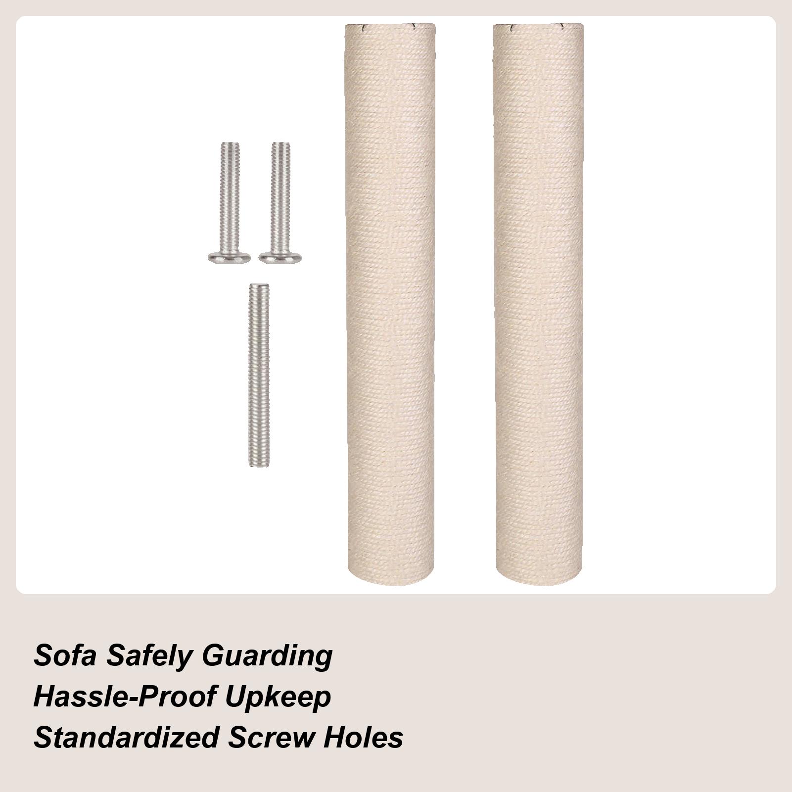 

Cat Scratching Post Sisal Scratching Post 8MM Screw Holes Nail Filing Toy for Medium Large Breed Kitten Puppy Relaxation CN