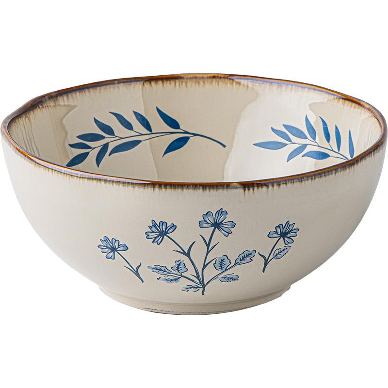 Medieval Tableware Brunch Bowl 5.5 Inch Special-Shaped Noodle Bowl Rice Bowl Ceramic Dessert Yogurt Bowl Outlet