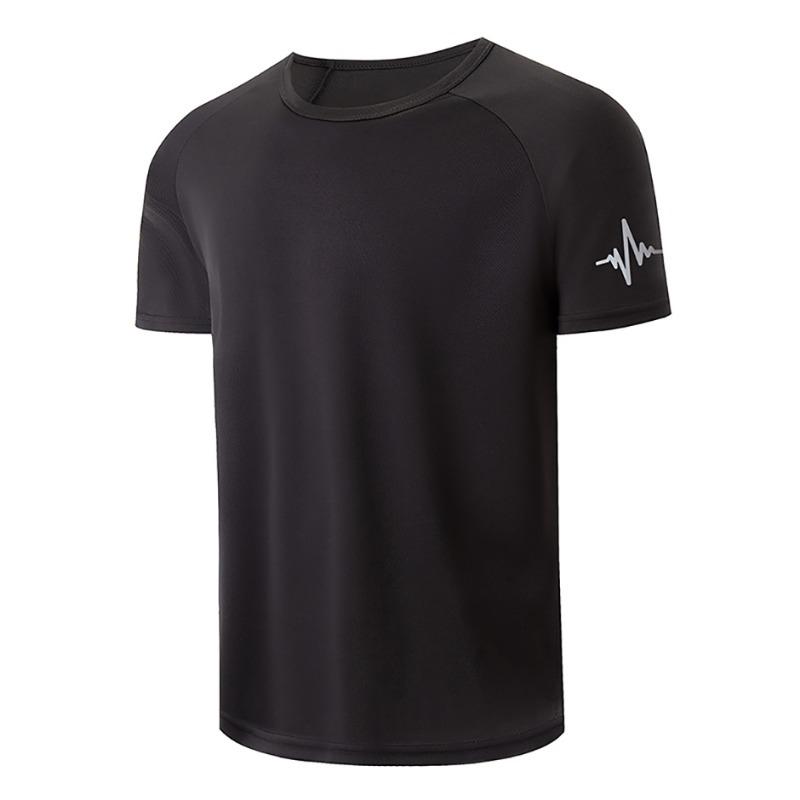 Men's 100% Cotton Summer Loose PARIS Creative Letter Print Casual Slim Fit Round Neck Short Sleeved T-shirt Top