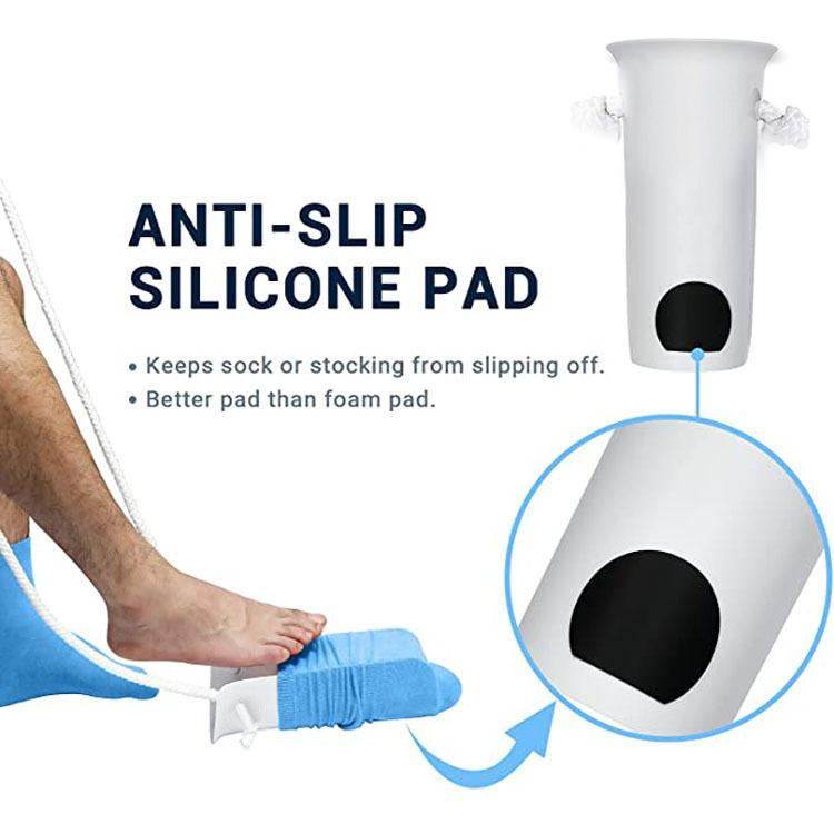 Pomocné zariadenie na nosenie ponožiek s penovými držadlami, Ponožkový pomocník na pančuchy pre staršie ženy, mužov