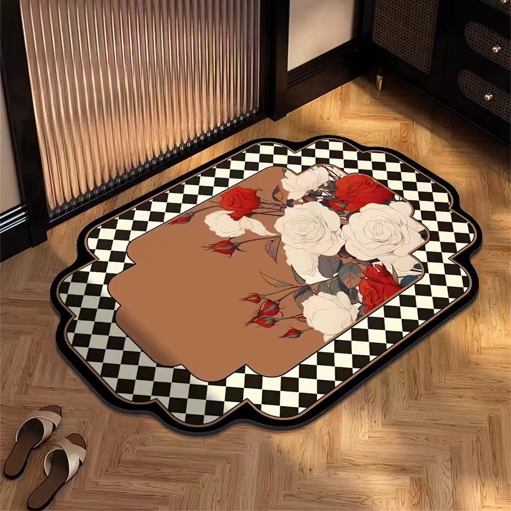 Diatom Mud Floor Mat National Water Absorption Non-slip Carpet Toilet Floor Door Mat
