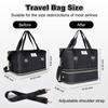 Korean Style Expandable Travel Bag - Large Capacity, Wet/Dry Separation, Sports & Student Carry-on