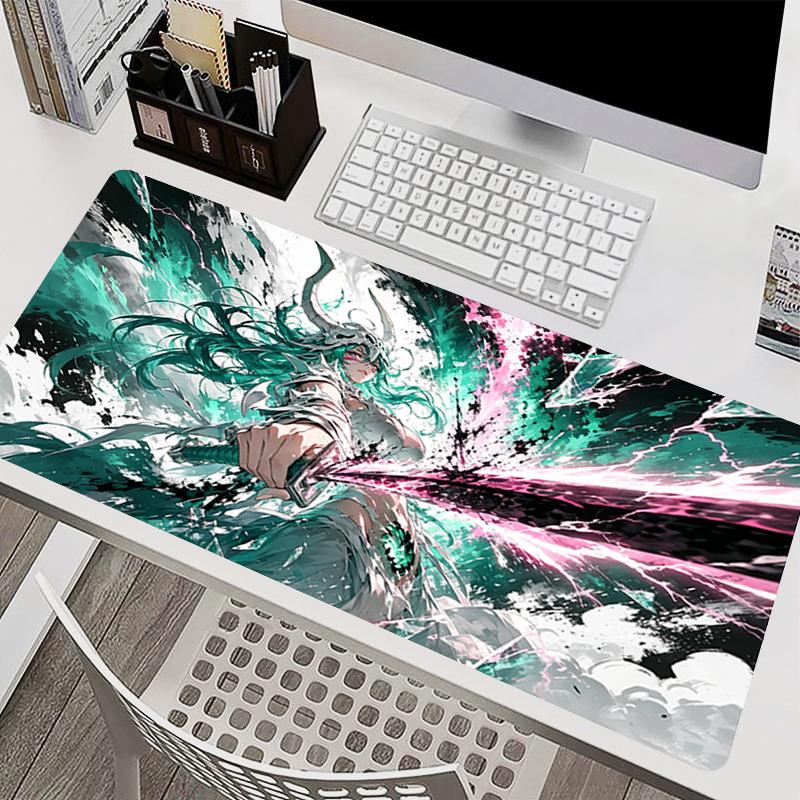 Natural Rubber Mousepad Cool Anime Desk Mat Office Deskmat Bleach Game Keyboard Protect Mat Hd Printing Computer Gaming Mousepad