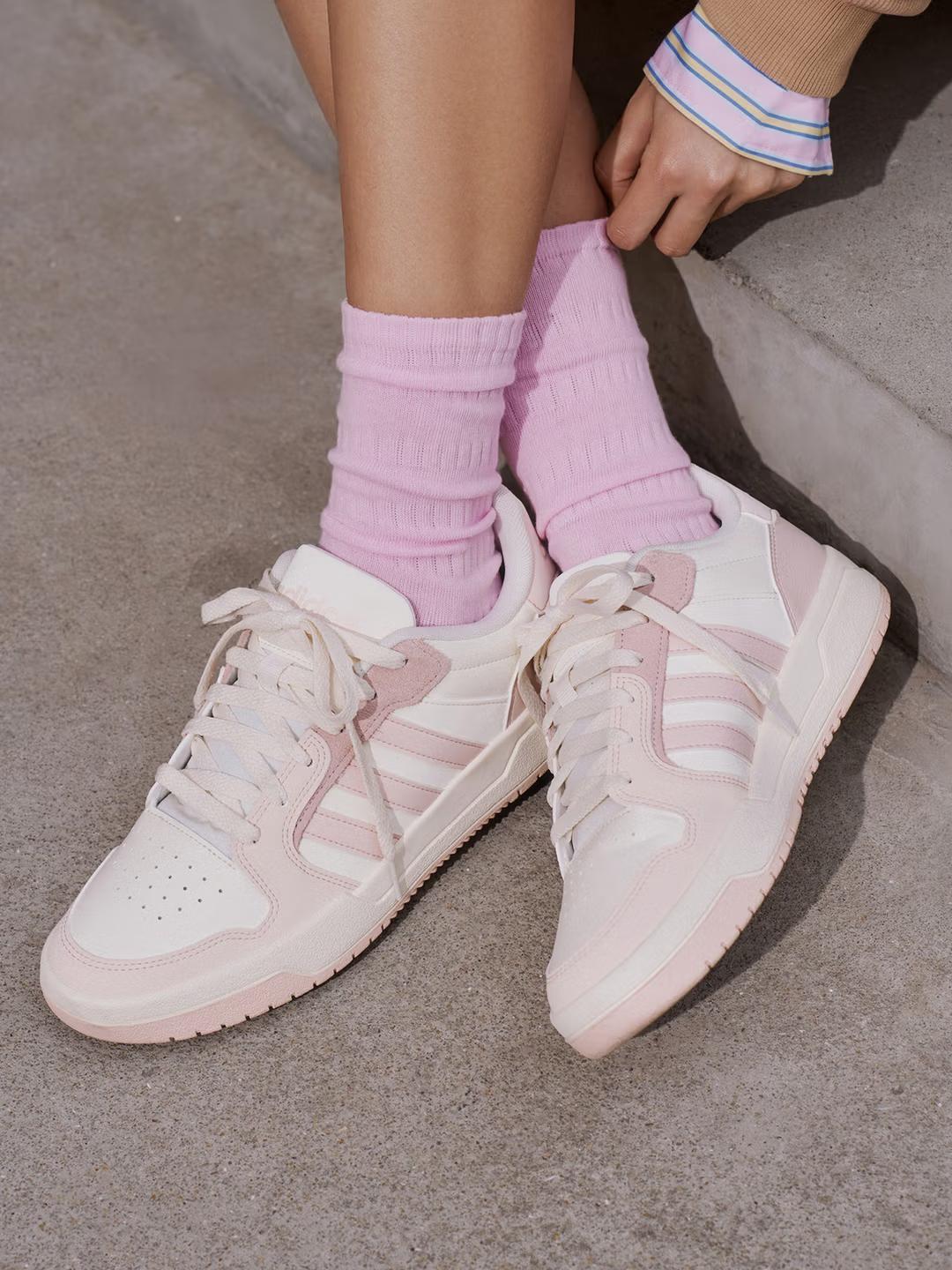 

Adidas Shoes - ENTRAP Vintage Basketball Sneakers By Adidas IE3904 35.5 розовый/белый