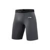 Li Ning Plain Color Printed Logo Elastic Waist Fitness Pants Men Bottoms Gray AUSS017-2
