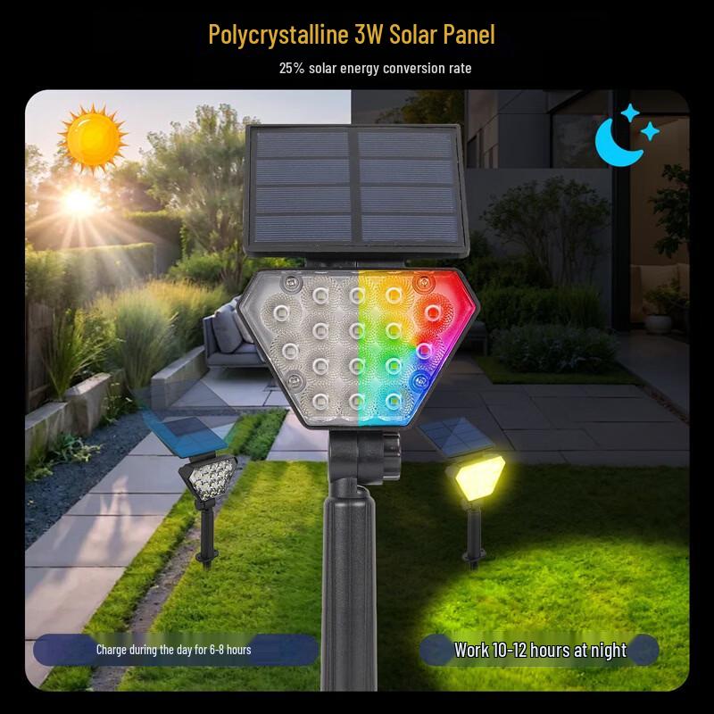 NuFeng Foldable Solar Lawn Light (2-Pack)