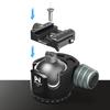WEYLLAN AP50 Quick Release Tripod Ball Headset with Quick Release Plate for Camera Accessories Clamp, Arca-Swiss Compatible, Dovetail/Picatinny