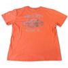 Harley Davidson T Shirt Adult Size XL Orange Double Sided Motorcycle Biker Tee