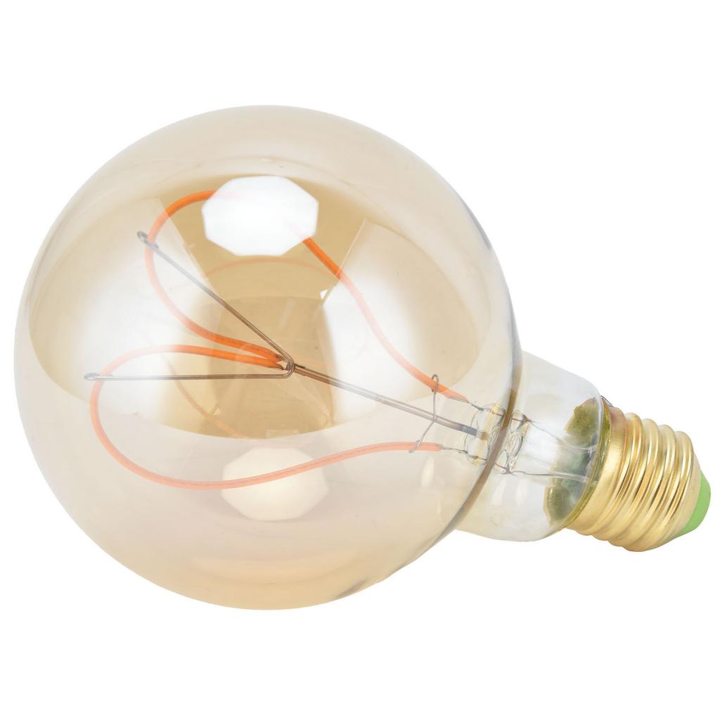 G95 Herzförmige LED-Retro-Glühbirne E27 Dimmbare Vintage-Glühbirne 110 V 4 W für Schlafzimmer Warmes Licht