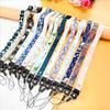 Floral Phone Lanyard & Detachable ID Card Holder with Anti-Drop