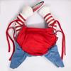 Funny Dog Clothes Halloween Horror Movie Clothes Sweatshirt Cosplay Chucky Pet Clothes for Small Medium Dog Cat Party Dressed Up