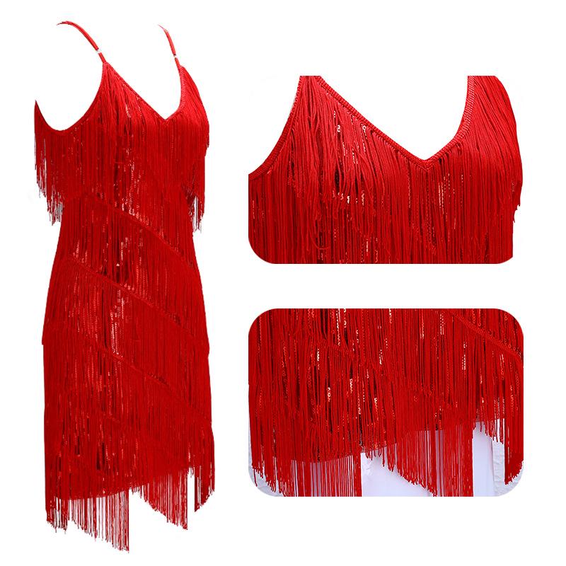 1920s Sequin Tassel Flapper Dress for Banquet, Party, or Dance Performance