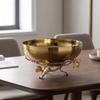 Composite Material Tray Alloy Metal Tray with Butterfly Feet Jewelry Storage Bowl Elegant Centerpiece for Home Decor