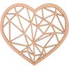 5pcs Wooden Coasters Heart-Shaped Coasters for Coffee and Tea, Ideal for Drinking Glasses