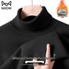 Black High Collar Fleece Lined