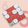 Interactive Number Sliding Puzzle Metal Educational Toy For Problem Solving Practice