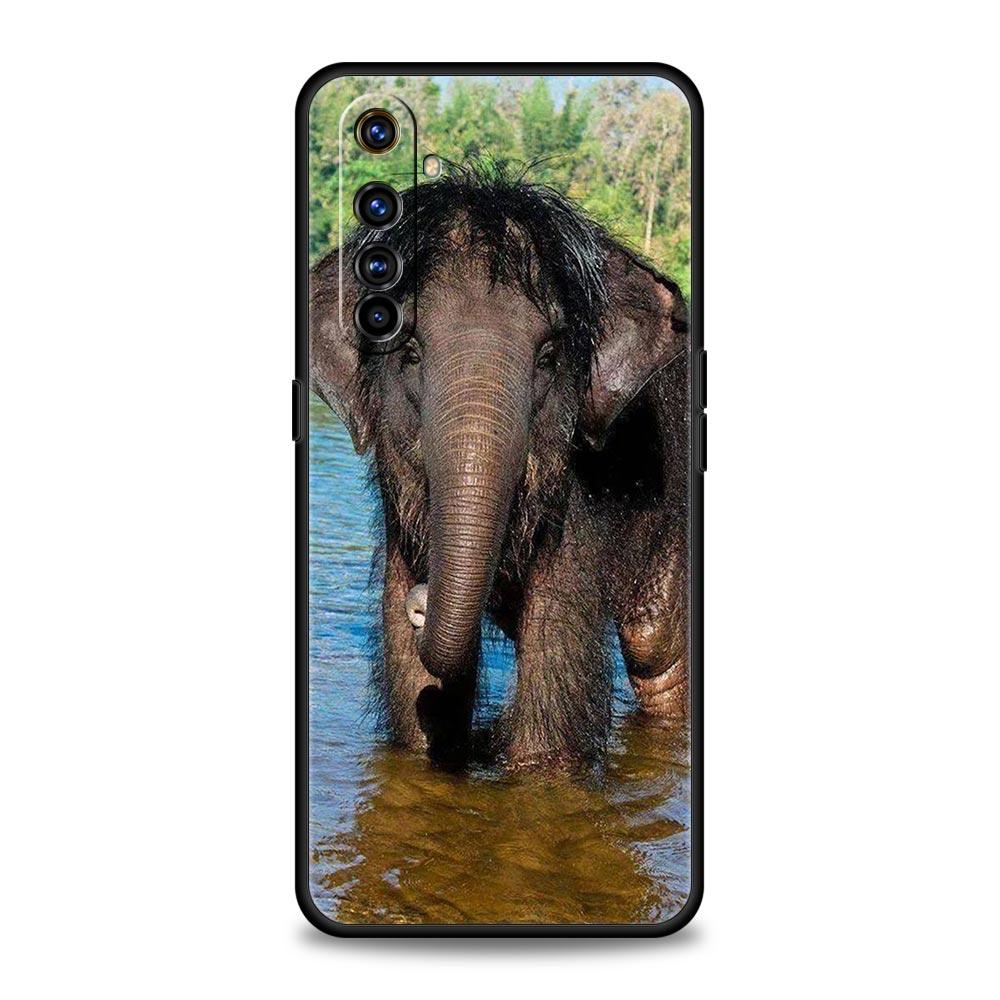

Креативный чехол для телефона с изображением слона для Realme 12 11 10 9 8 5G 7 6 GT5 GT3 GT2 Pro Plus C21 C11 C25 C35 GT Neo 2 3 3T 5 10 Pro Plus