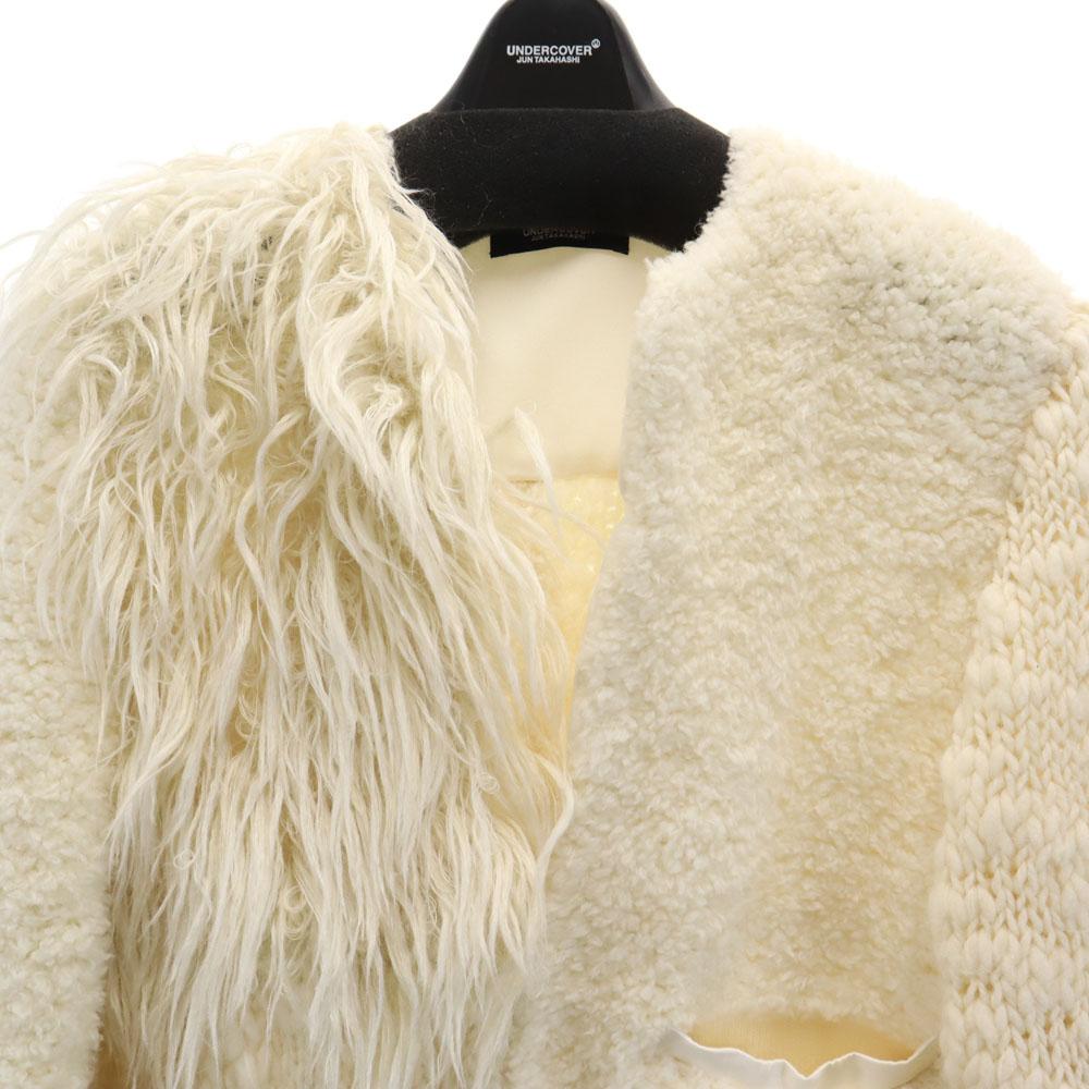 UNDERCOVER Made in Japan Junya Watanabe collaboration Knit switching coat Women Used