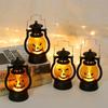 Halloween Led Pumpkin Lantern Lights Hanging Retro Ghost Lamp Halloween Party Home Table Decorations Bar Haunted Horror Props