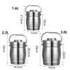 Large Capacity Stainless Steel Thermos Food Jar - Foldable Handle Leakproof Thermal Lunch Box, Durable Insulated Pot for Workers