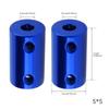 Aluminum Alloy Blue 25mm 1 Inch Rigid Coupling Set for 3D Printer RC Robot Car Model DIY Encoder with Screws Hex Wrench