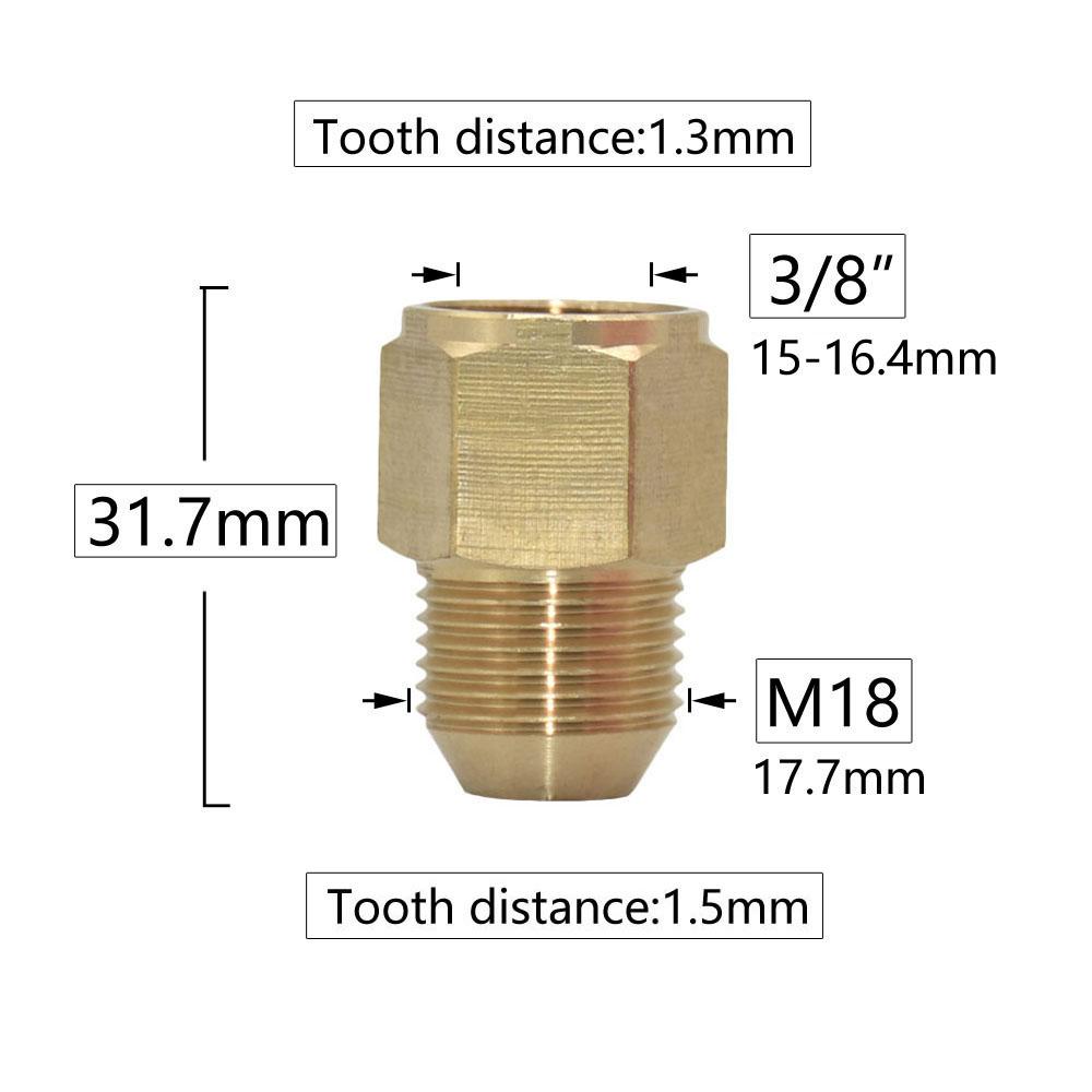 Brass 3/8 1/2 3/4" To M14 M18 M22 Male Female Thread Connector Cleaning Machine Faucet Bathroom Kitchen Copper Fittings