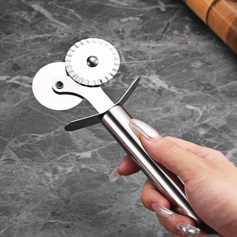 

Stainless Steel Double Wheel Pizza Cutter