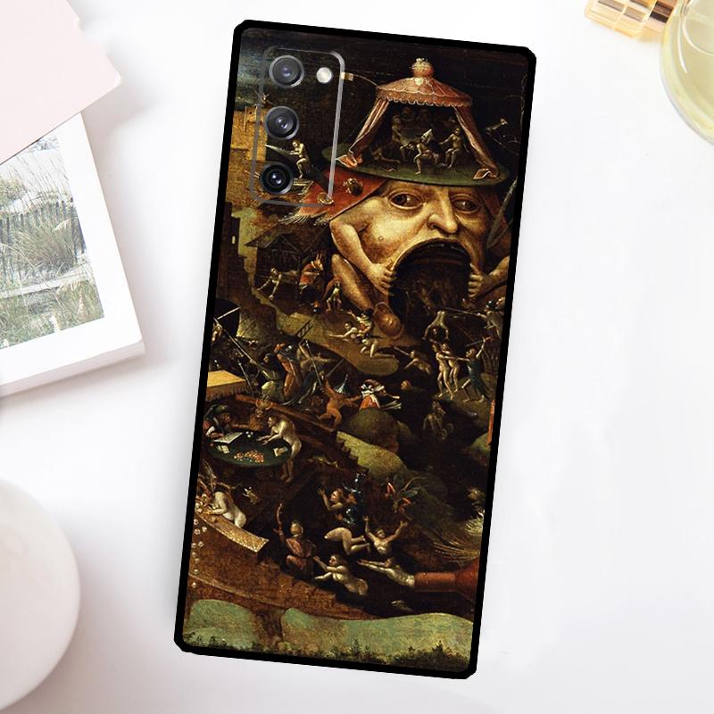 Hieronymus Bosch Art Painting Phone Case For Samsung Galaxy S25 Ultra S24 FE S20 S21 FE S22 S23 Plus S9 S10 S25 FE Cover
