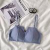 Backless Student Korean Style Women's Bra Wire-Free Thin Push-Up Sports Bra Camisole Spaghetti Strap Tank Top Underwear
